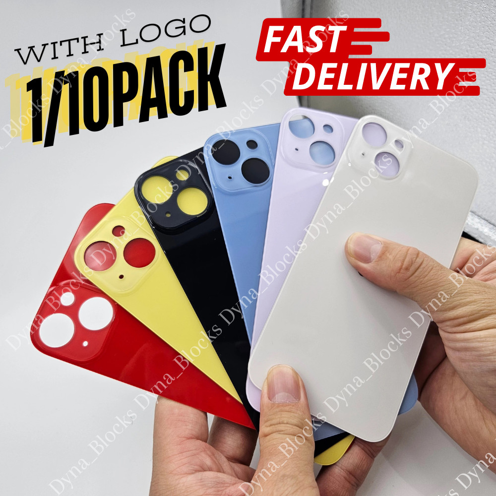 Replacement Back Glass Big Hole For iPhone 8 11 12 13 14 15 XR XS Rear Cover Lot