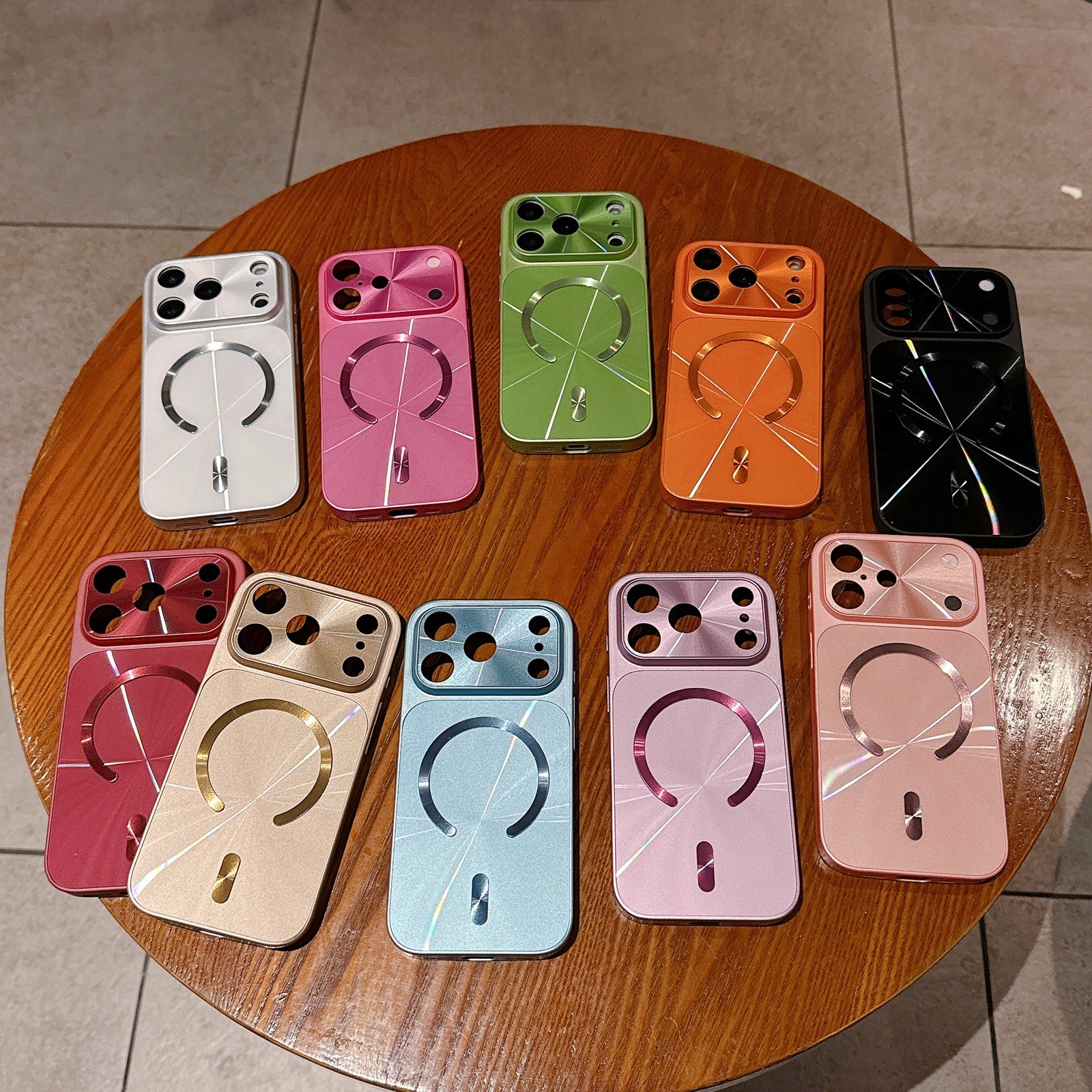 For iPhone 17 Pro Max 16 15 14 13 Shockproof TPU+PC Magnetic Case Mag Safe Cover