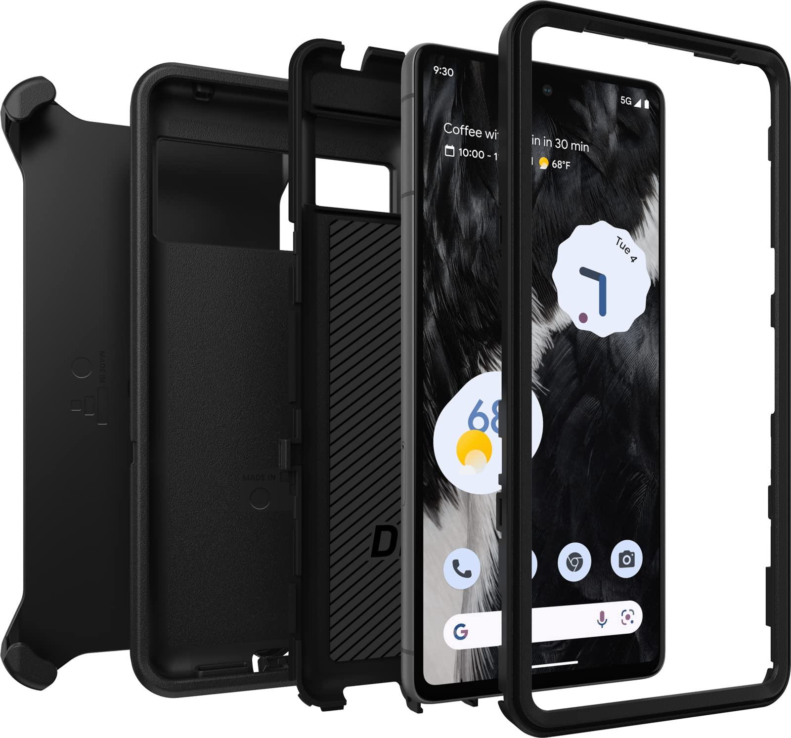 Cover For Google Pixel 7 OtterBox Defender Series Case – Black