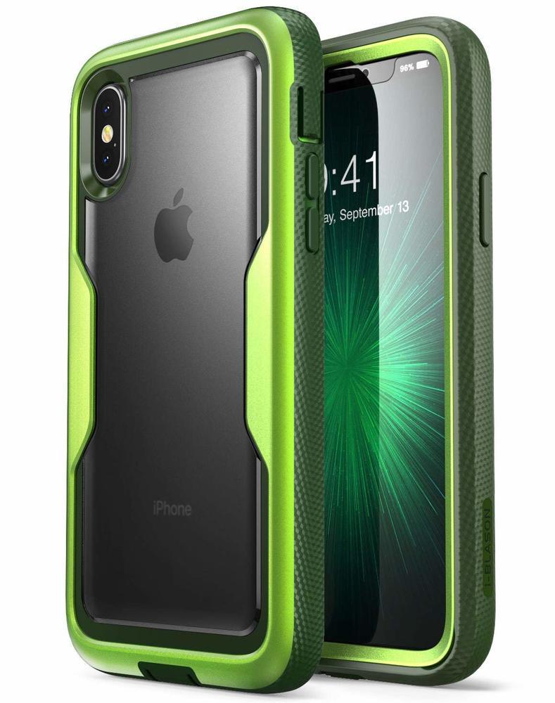 For iPhone XS X 8 Plus 7 Plus Genuine i-Blason Magma Bumper Case Cover w/ Screen