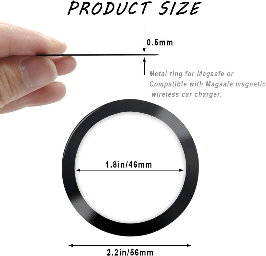 Metal Rings Sticker Wireless Universal Compatible with MagSafe Wireless Charger