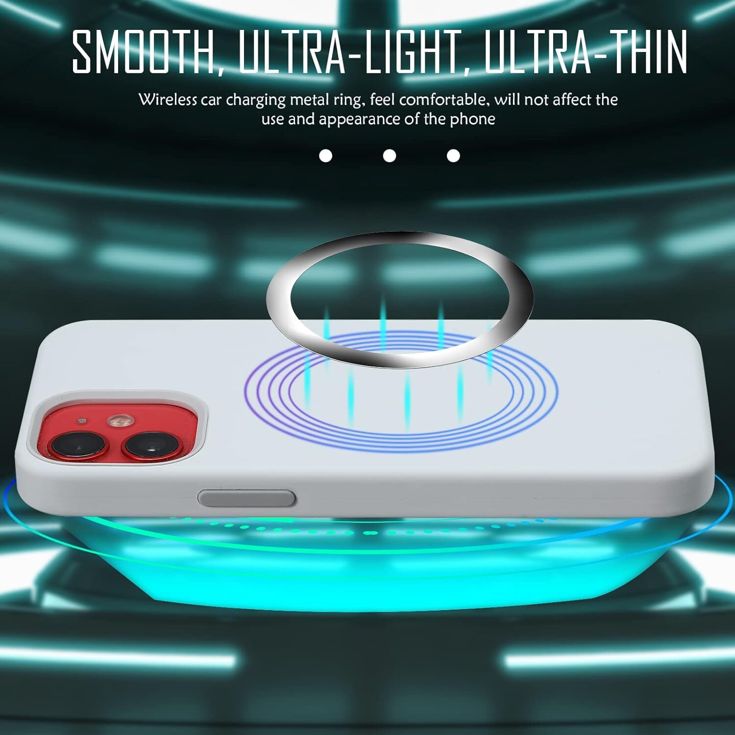 Metal Rings Sticker Wireless Universal Compatible with MagSafe Wireless Charger