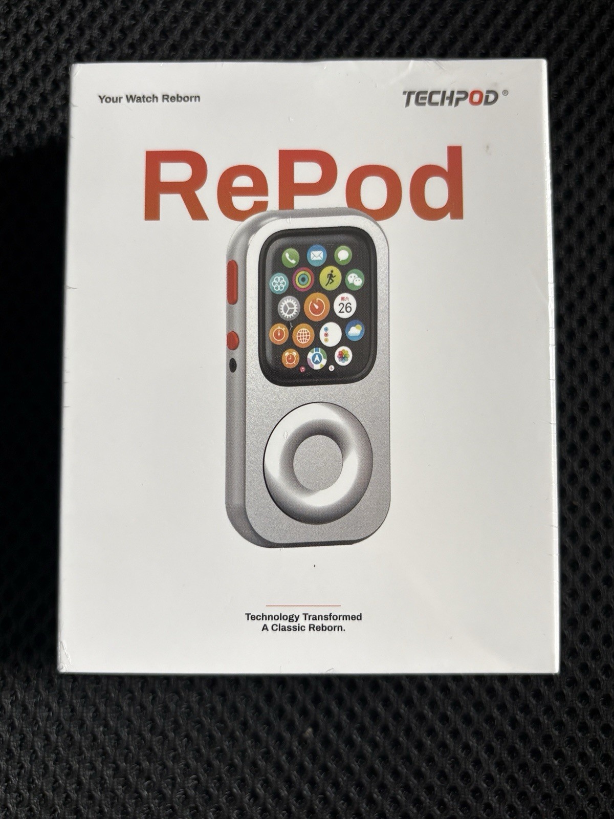 Pod Aluminum Case for Apple Watch Series 7 8 9 Retro Player Cover 45mm Silver
