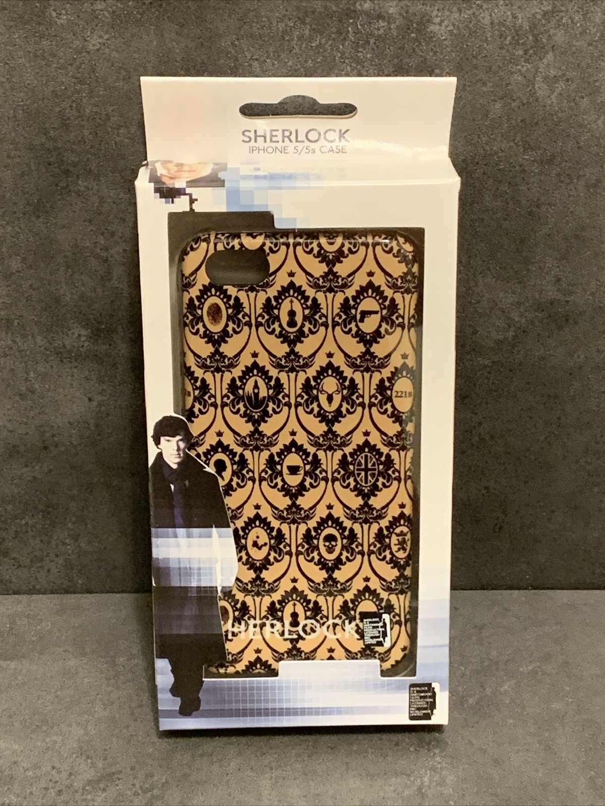 Sherlock iPhone 5/5s Tan Wallpaper Print Hard Plastic Case New