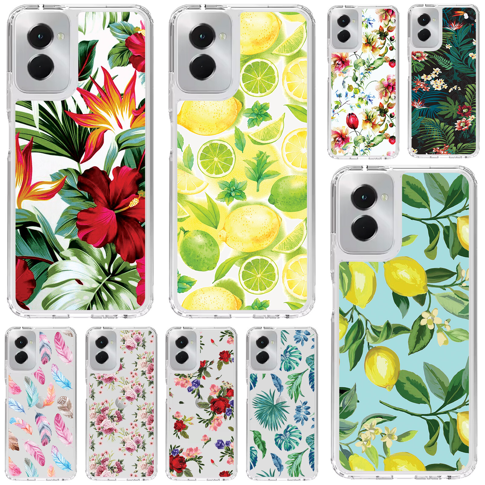 Plastic+Gel Case Cover&Tempered glass For Moto G Power 5G 2024 2023 2022-PTN